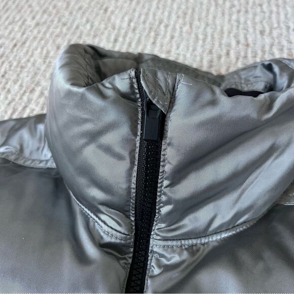 ATHLETA Responsible Down Arch Goose Down Puffer Vest Metallic Silver - Picture 7 of 12